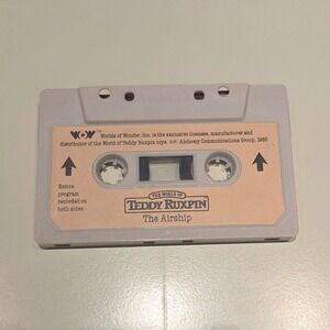 Vintage World of Teddy Ruxpin The Airship Cassette Tape AS IS,‎ As Found